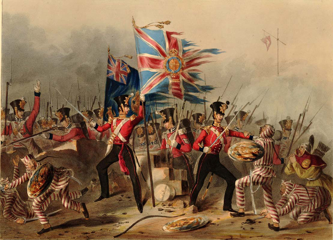 The Eighteenth Royal Irish Regiment of Foot at the Storming of the Forts of Amoy